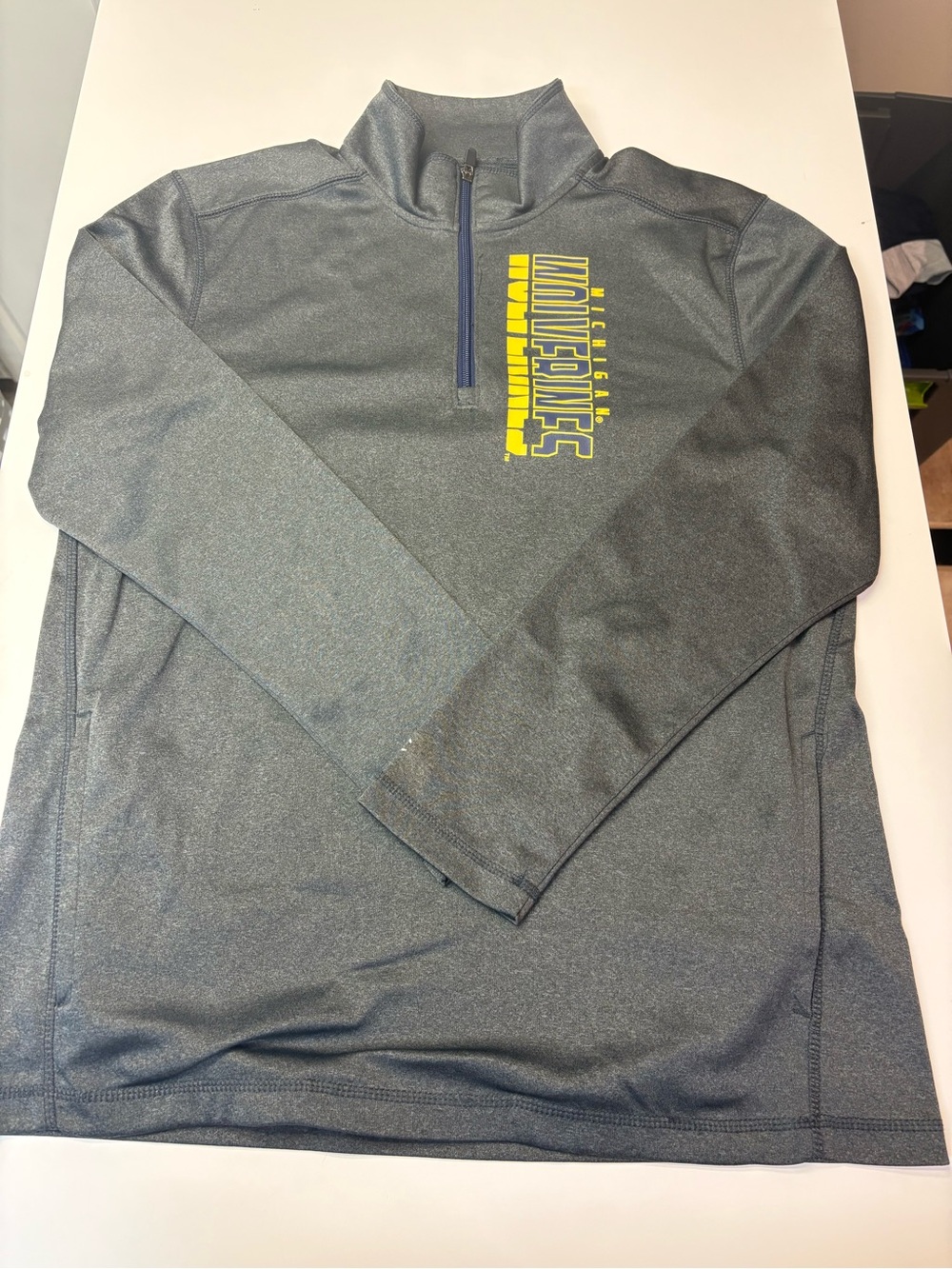 University of Michigan Champion Gray Zip-Up Pullover